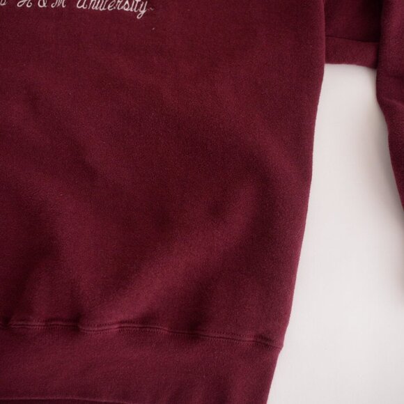 Vintage Image Wear Maroon Embroidered Mom Texas A&M University Crew Sweater L - Picture 6 of 11
